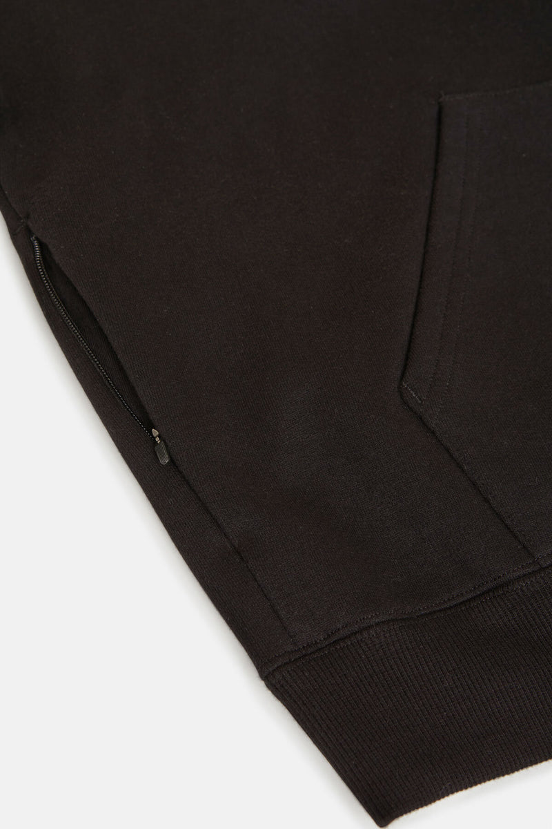 Felpa corta Windstop con cappuccio