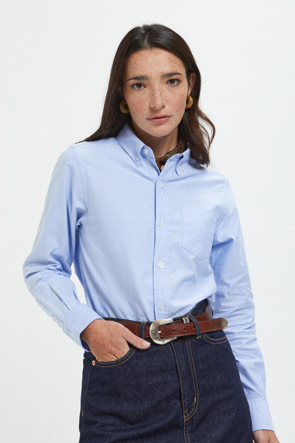 Camicia Oxford con ricamo BB