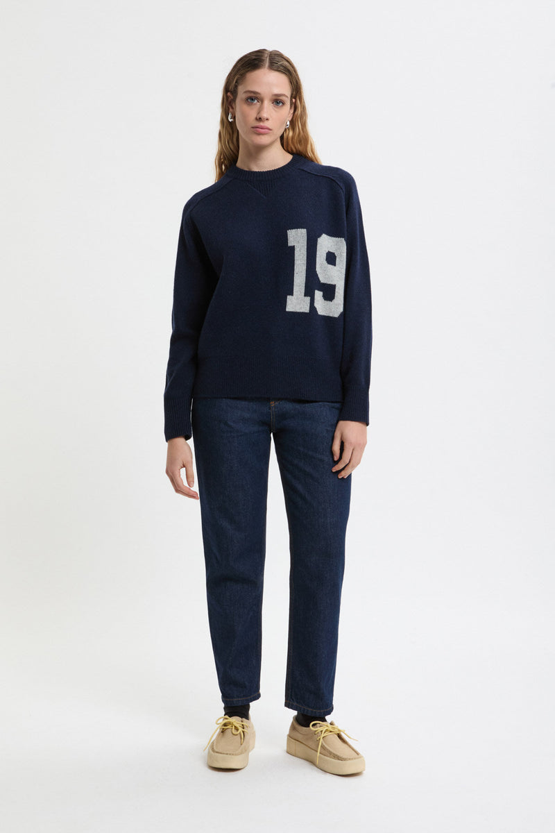 Maglia Girocollo con Maxi Logo