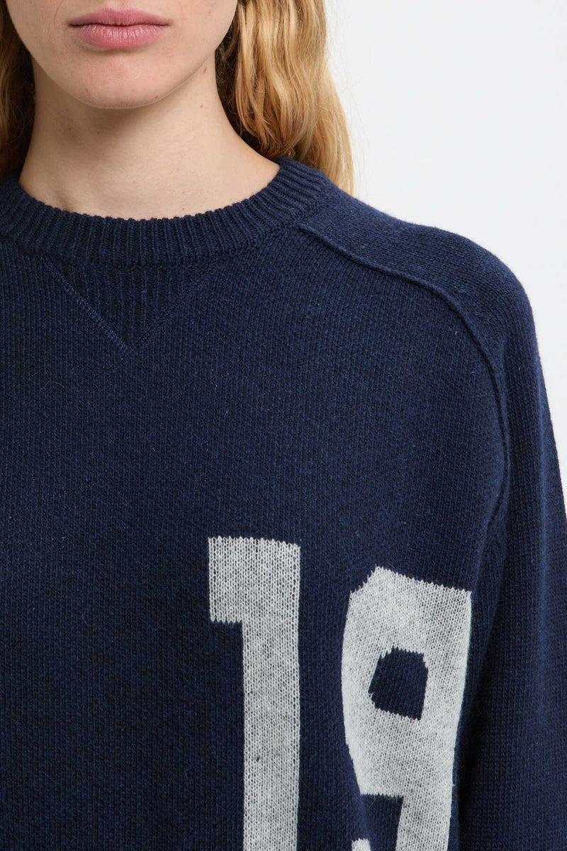 Maglia Girocollo con Maxi Logo