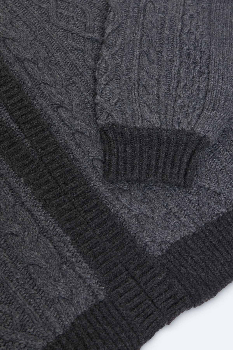 Cardigan Aran Bicolore 3G