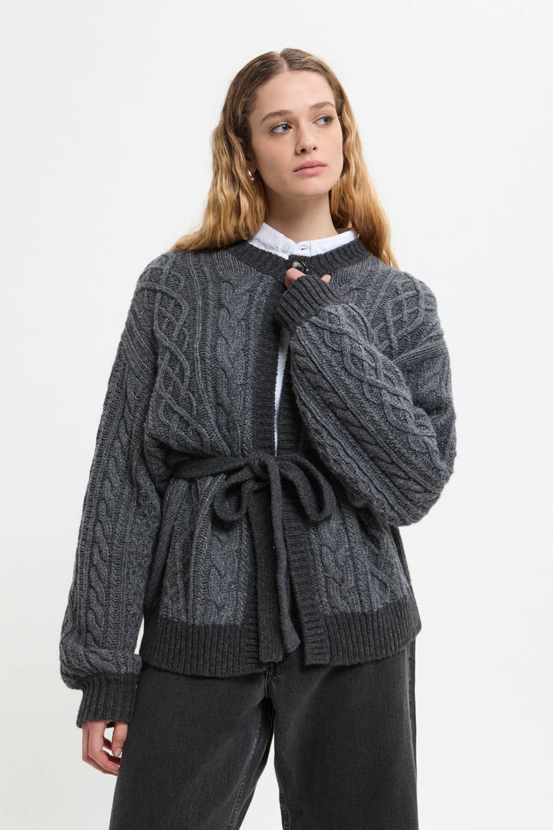 Cardigan Aran Bicolore 3G