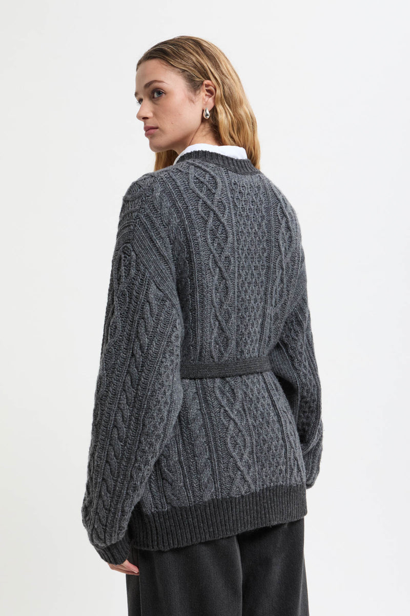 Cardigan Aran Bicolore 3G
