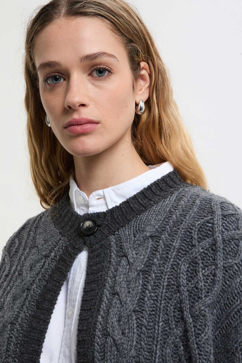 Cardigan Aran Bicolore 3G