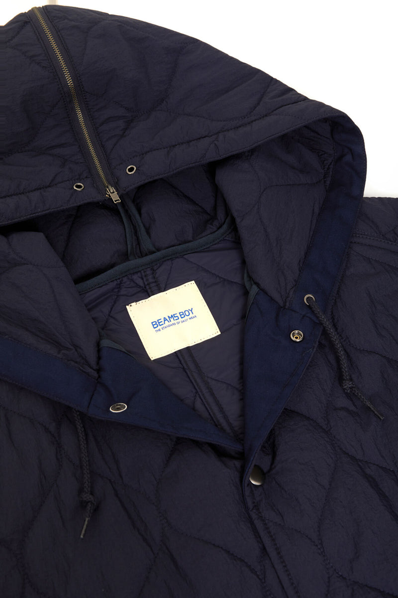 Cappotto in Nylon Trapuntato con Cappuccio