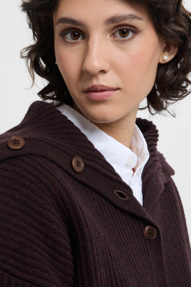 Cardigan lavorato a maglia Gina