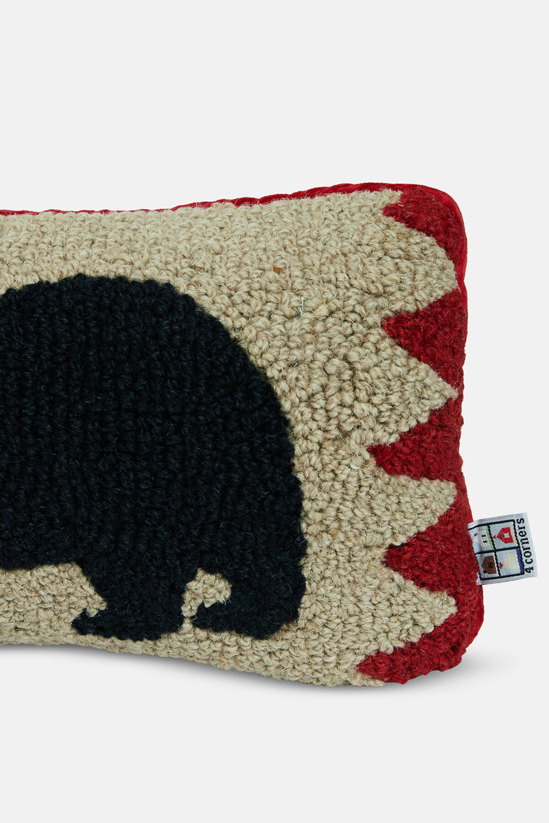 Pillow Two Black Bears On Beige