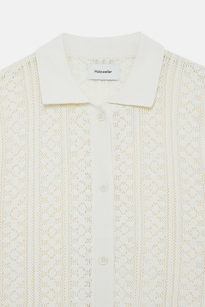 Camicia Loch In Crochet Di Lana