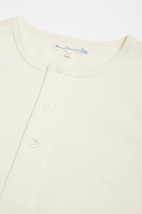 206 loopwheeled henley shirt