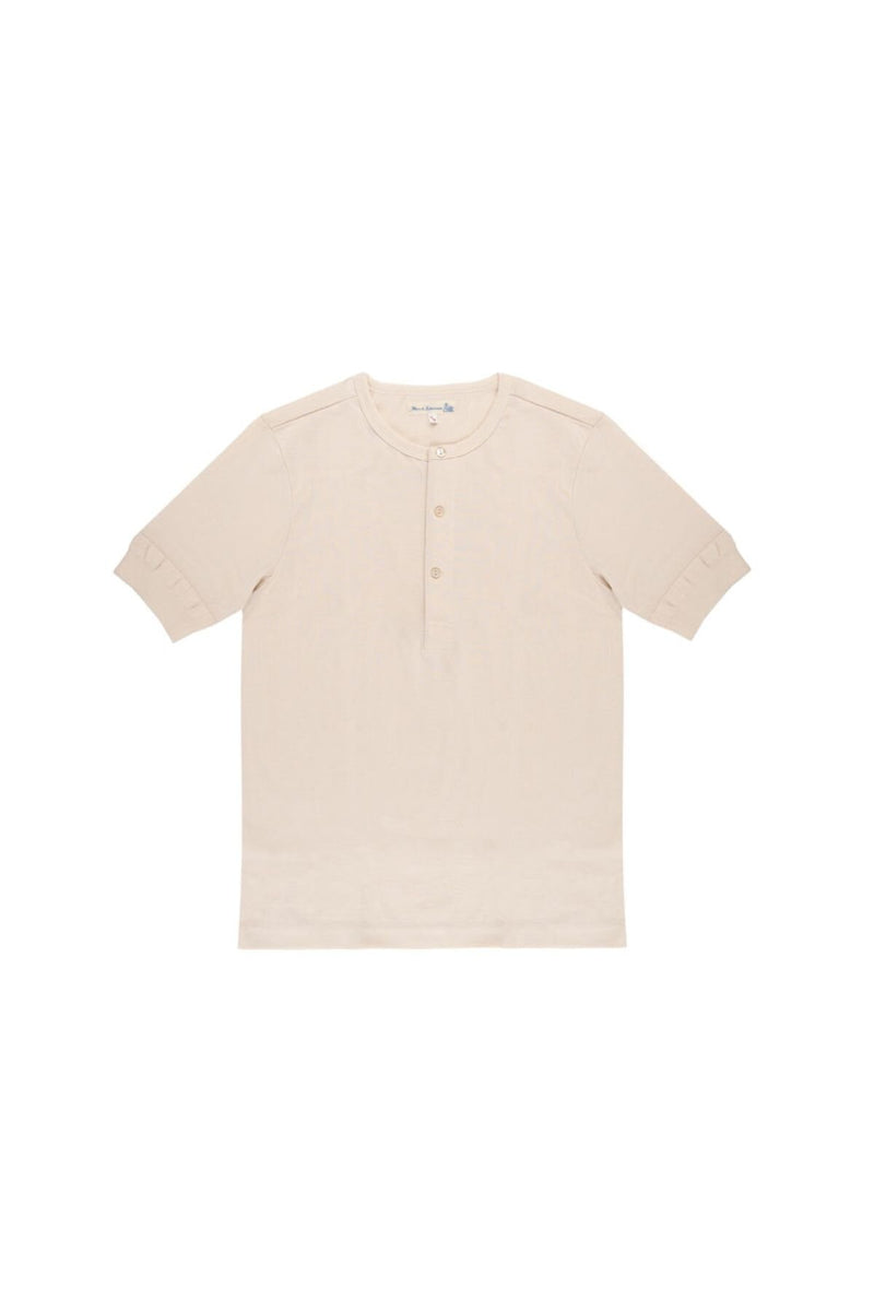 Loopwheeled Henley T-Shirt