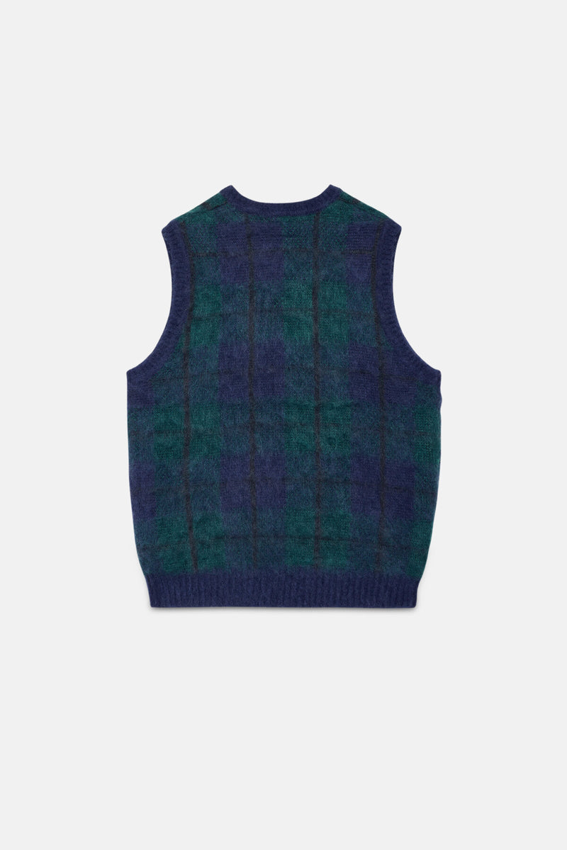 Check Vest Mohair