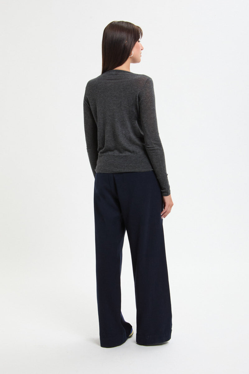 Maglione con scollo rotondo