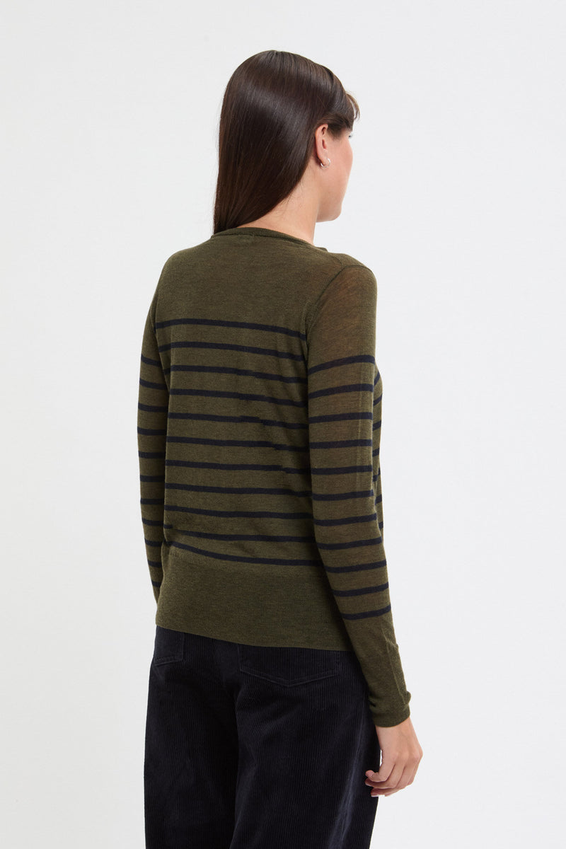 Maglione con scollo rotondo