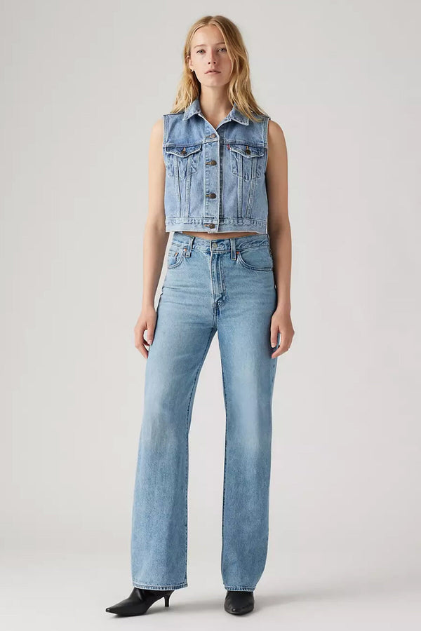 Jeans Ribcage A Gamba Ampia

