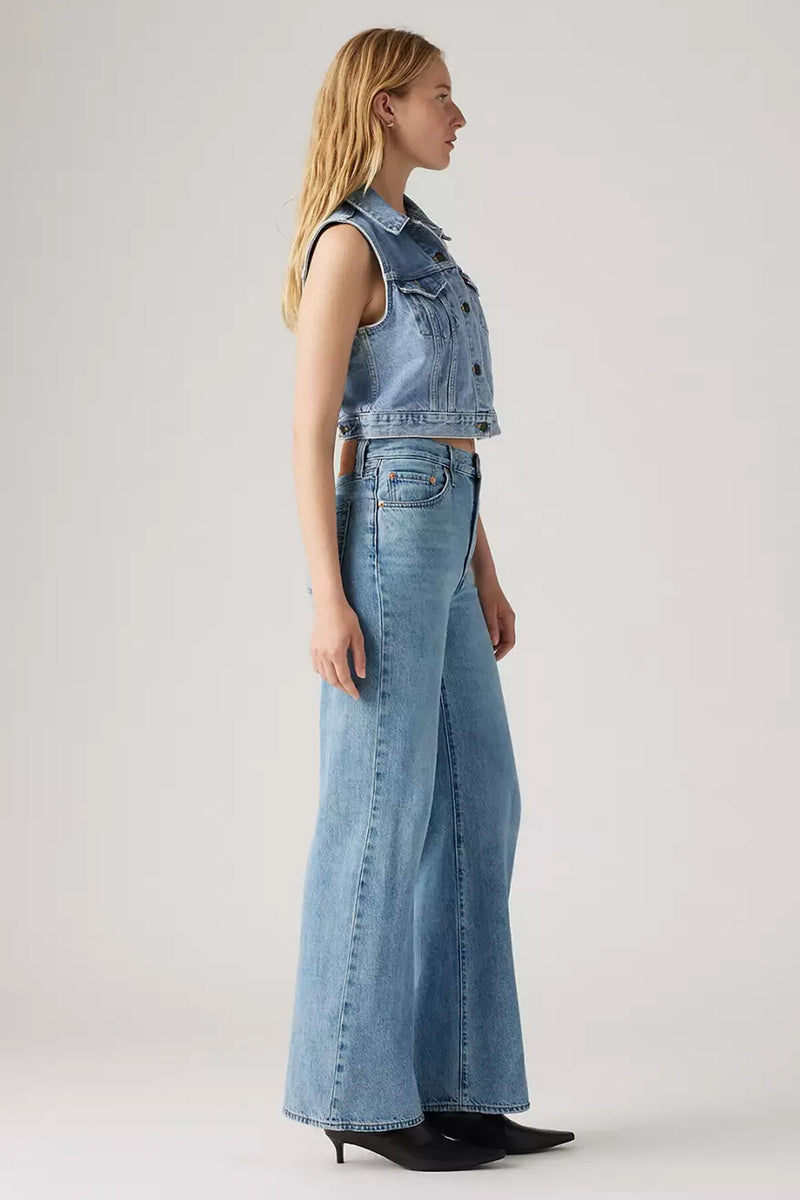 Jeans Ribcage A Gamba Ampia
