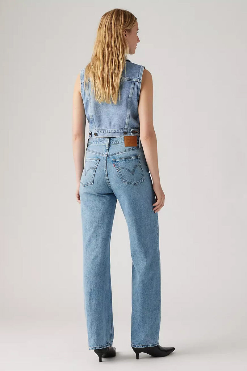 Jeans Ribcage A Gamba Ampia
