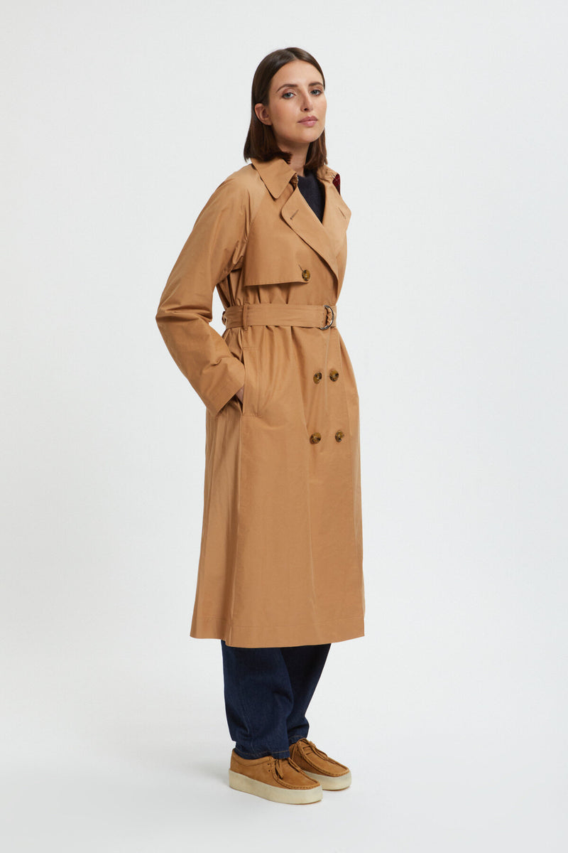 Trench classico con cintura donna