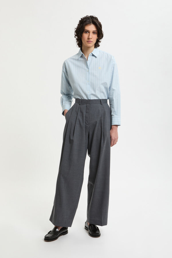 Wide Tapered Trousers