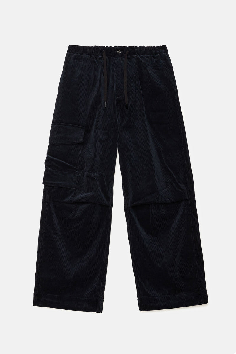 CORDUROY WIDE EASY PANTS WOMAN