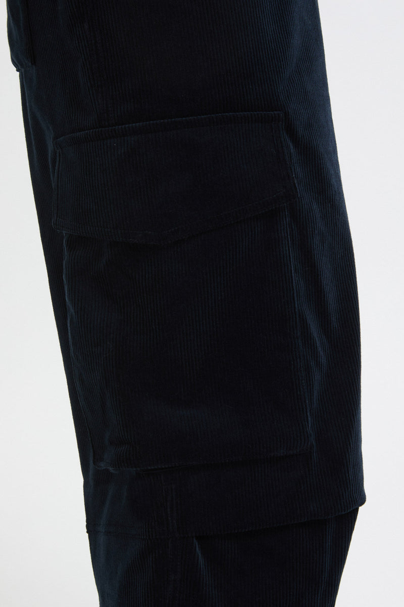 CORDUROY WIDE EASY PANTS WOMAN