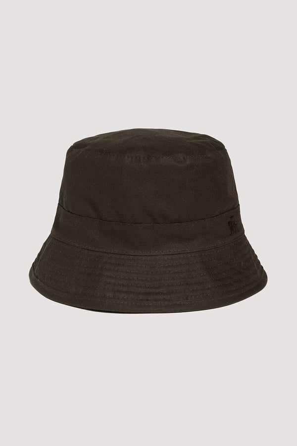 Bucket hat in cotone cerato