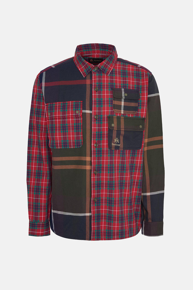 Camicia patchwork Barbour x Baracuta