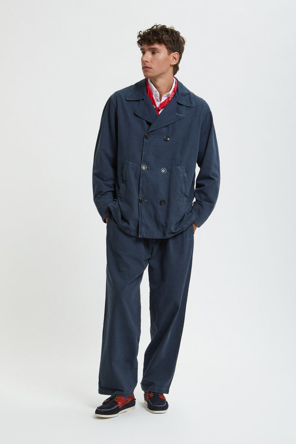 Canvas Garment Dyed Peacoat