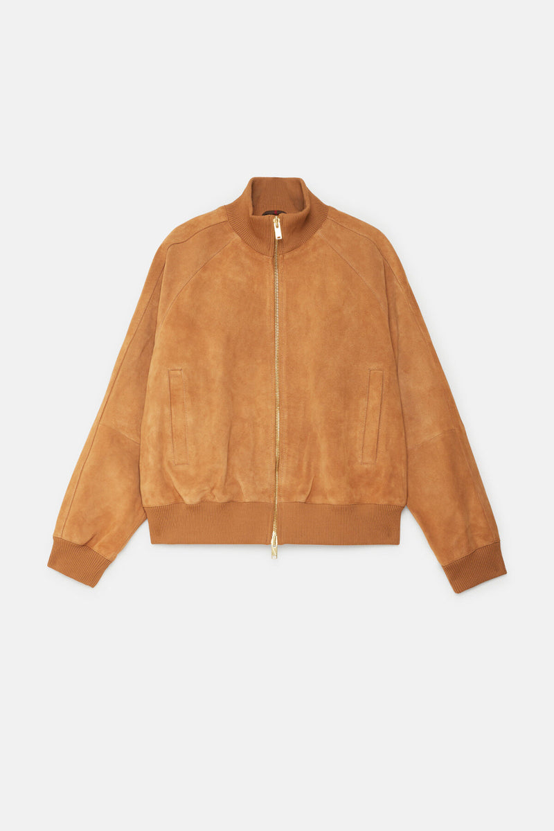 ROUGHOUT SUEDE TRACK JACKET