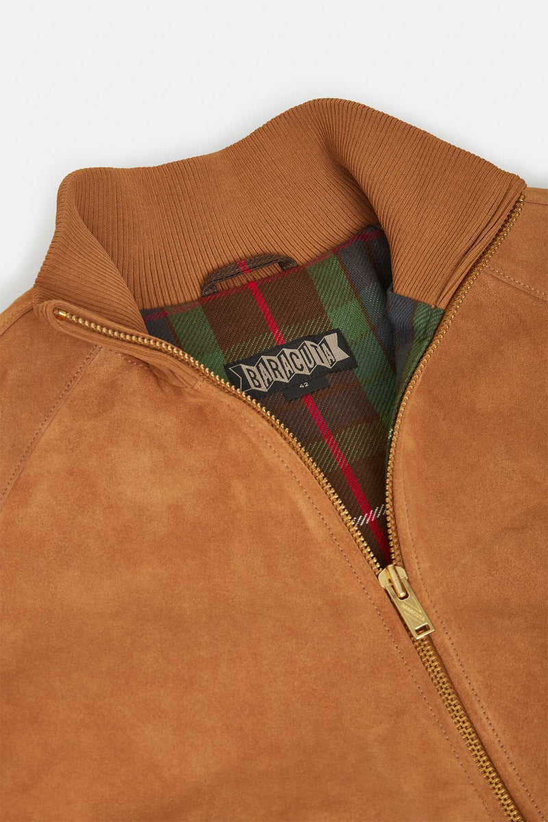 ROUGHOUT SUEDE TRACK JACKET
