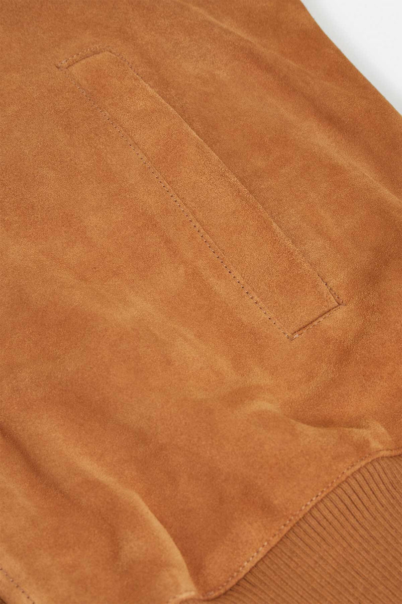ROUGHOUT SUEDE TRACK JACKET