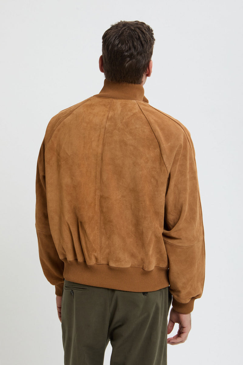 ROUGHOUT SUEDE TRACK JACKET
