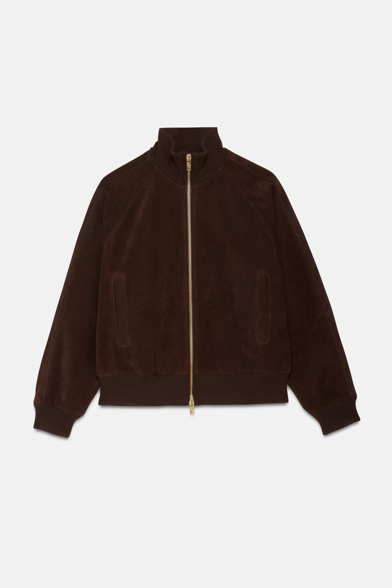 ROUGHOUT SUEDE TRACK JACKET