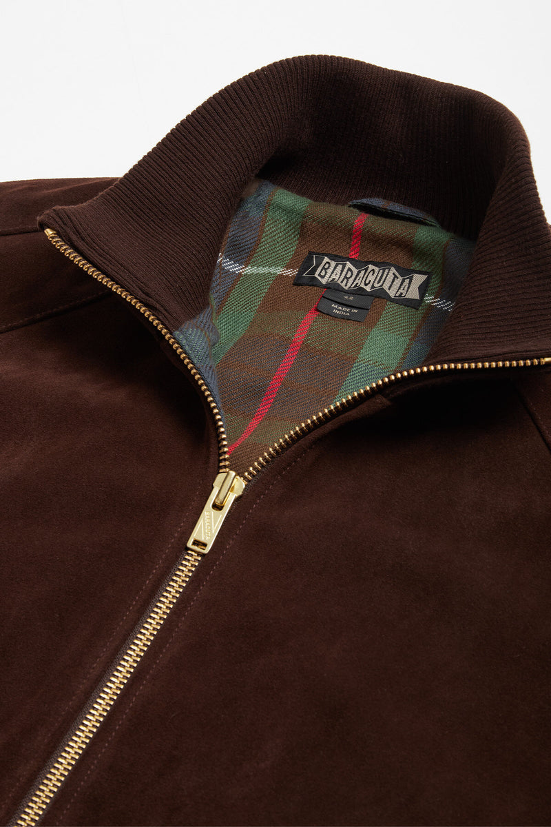 ROUGHOUT SUEDE TRACK JACKET