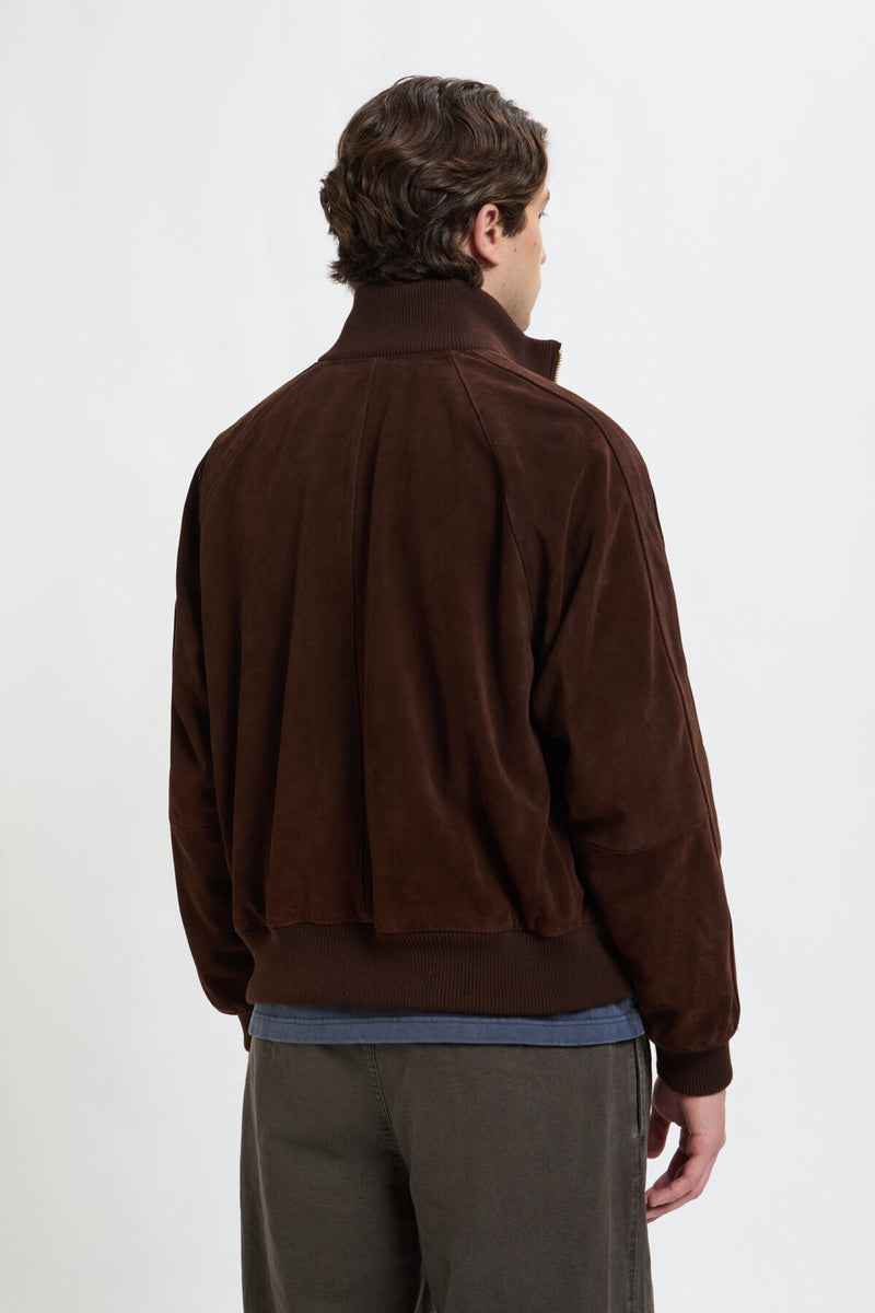 ROUGHOUT SUEDE TRACK JACKET