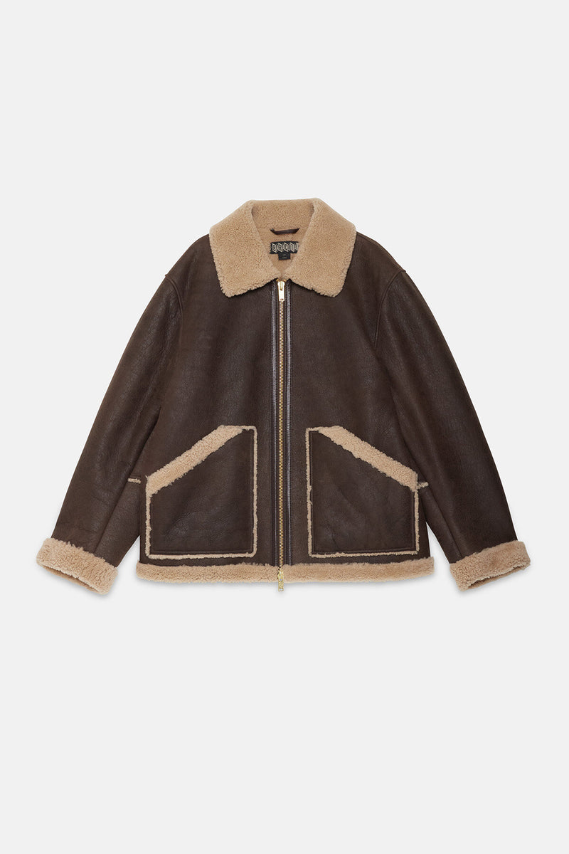 SHEARLING AVIATOR JACKET