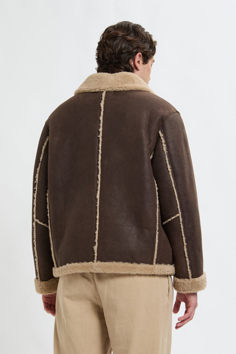 SHEARLING AVIATOR JACKET