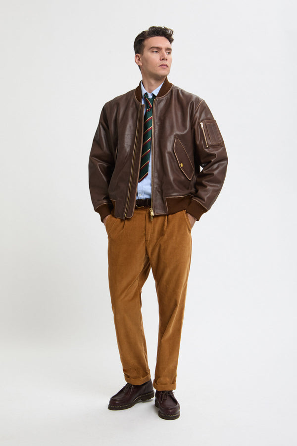 LEATHER FLIGHT JACKET