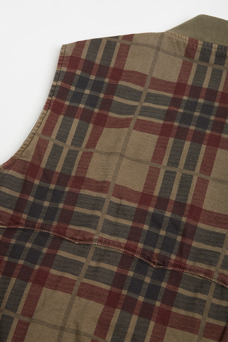 Gilet in Canvas Tinto Capo stampata