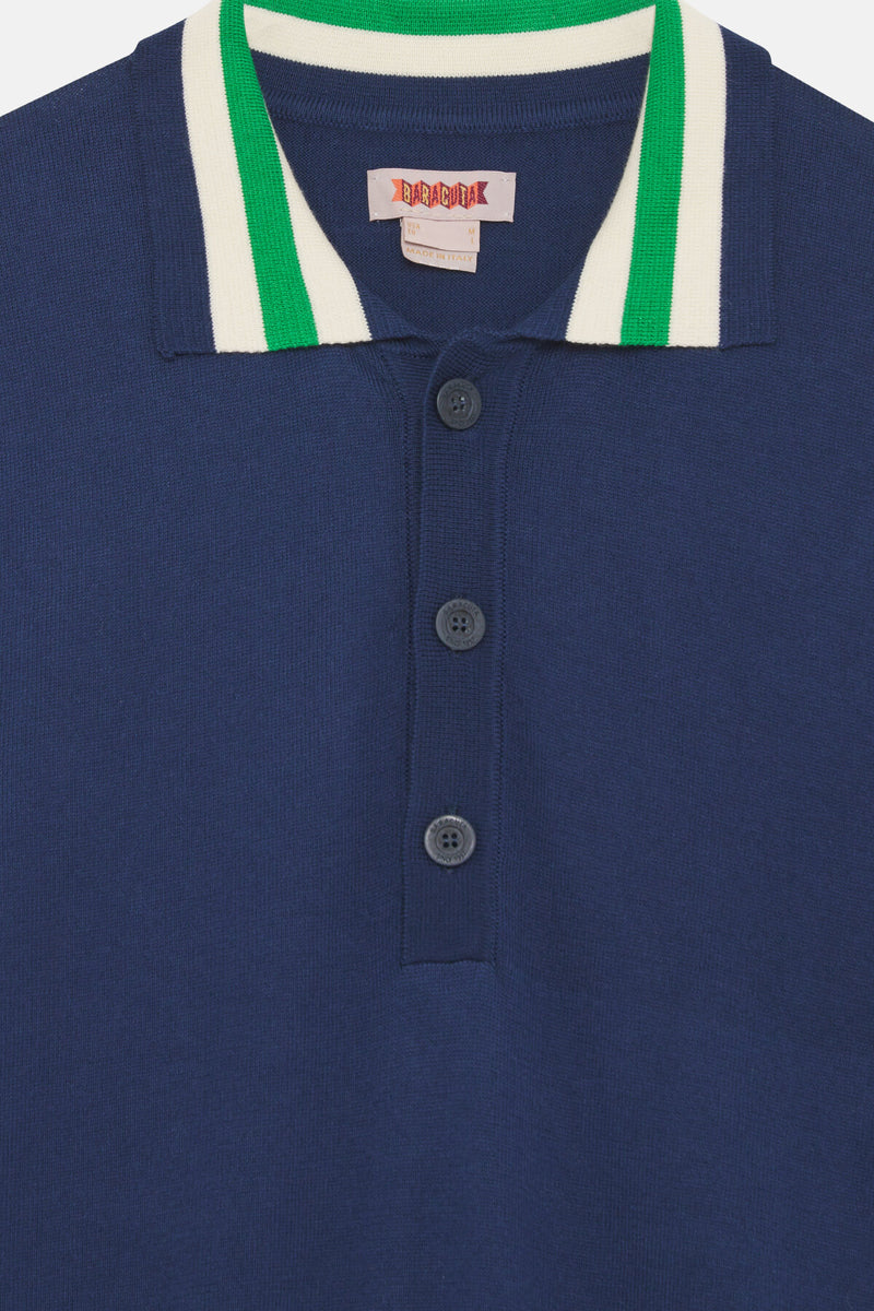 Contrast Stripes Polo