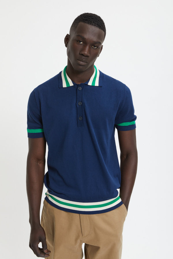 Contrast Stripes Polo