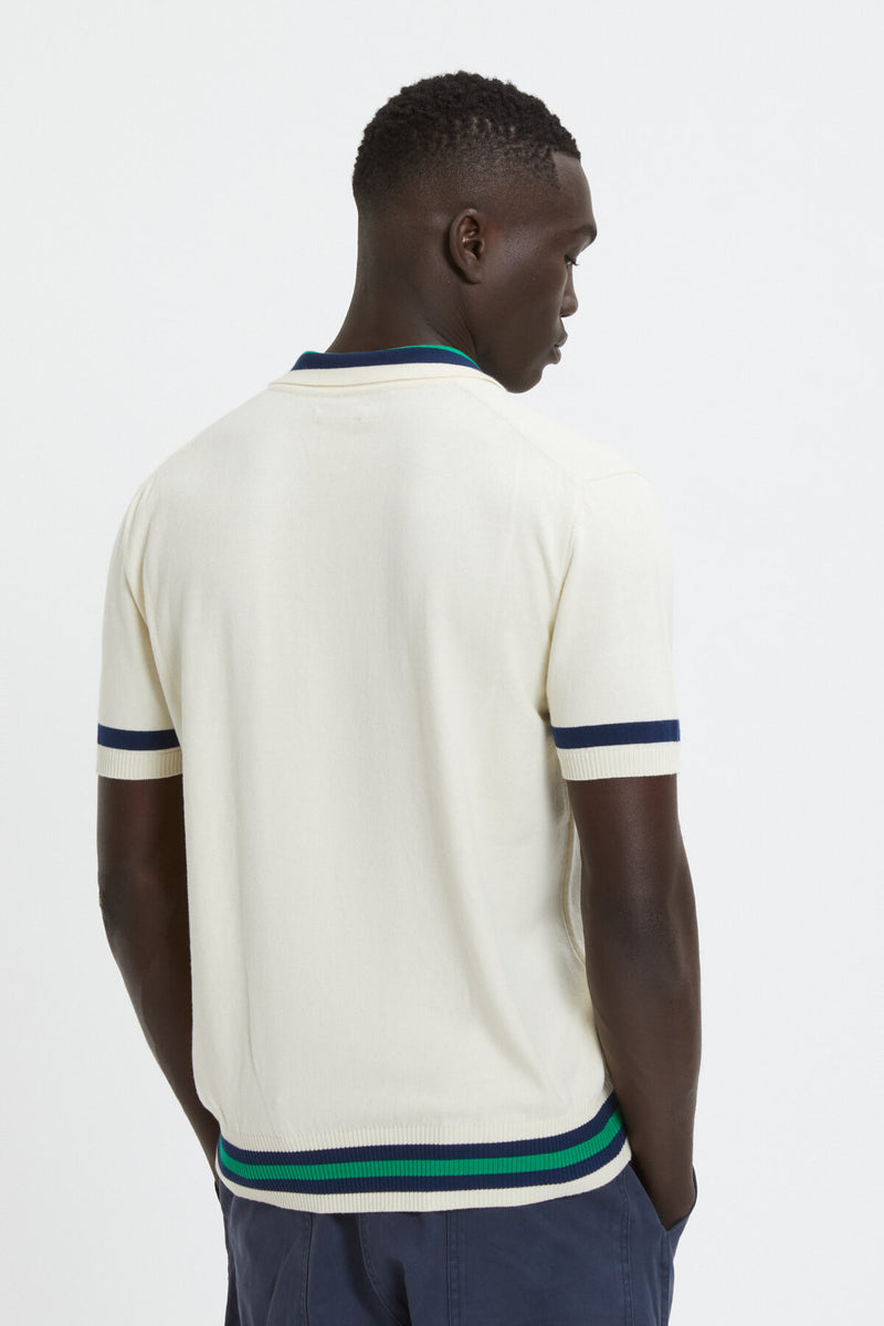 Contrast Stripes Polo