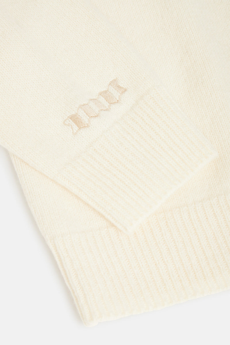 MAGLIONE A COLLO ALTO CON LOGO A FISARMONICA