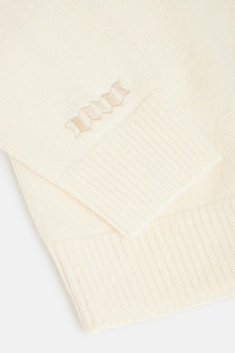 MAGLIONE A COLLO ALTO CON LOGO A FISARMONICA