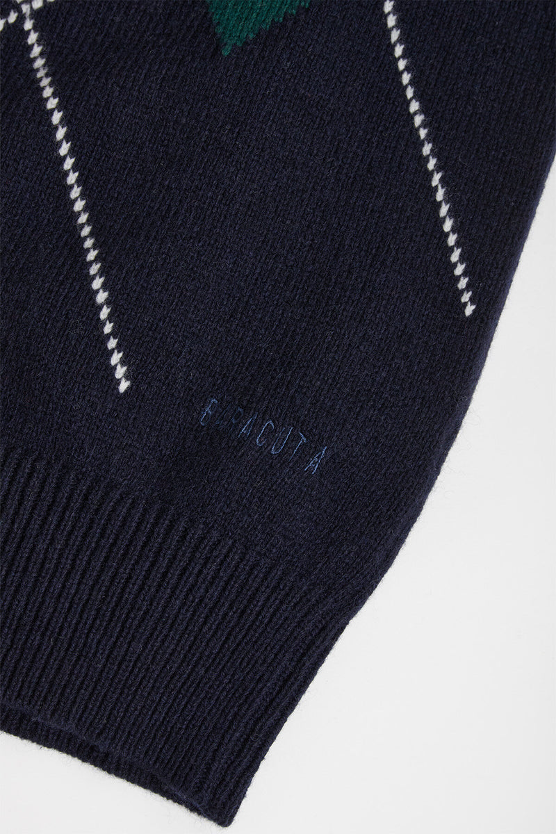 ARGYLE POLO NECK