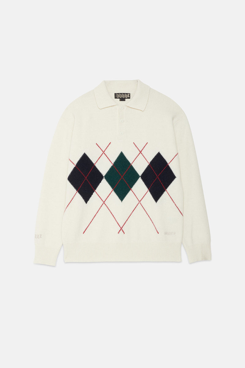 ARGYLE POLO NECK