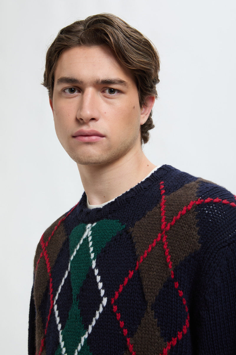 ARGYLE CREWNECK