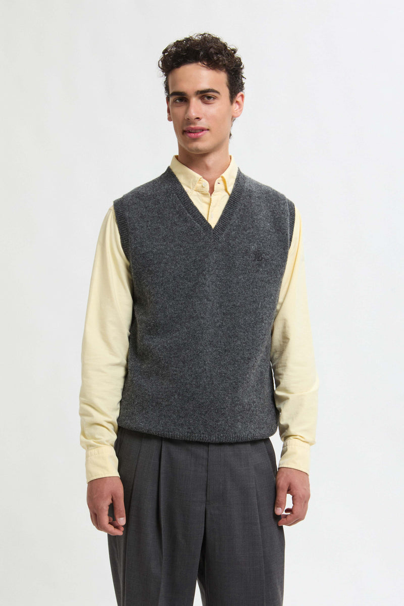 GILET IN LANA SHETLAND