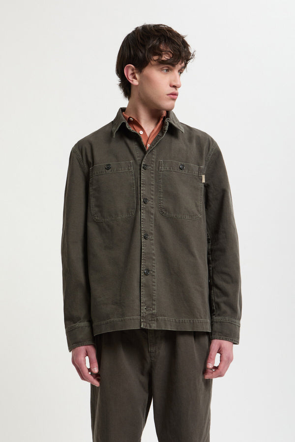 Canvas Garment Dyed Overshirt