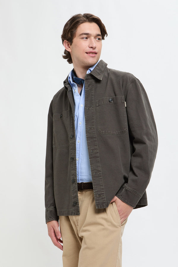 Overshirt in Canvas Tinto Capo
