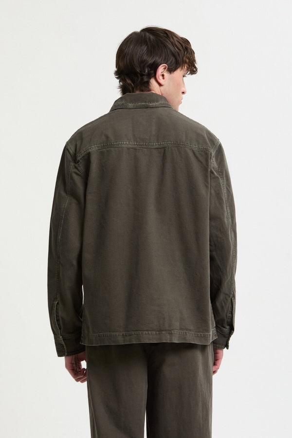 Canvas Garment Dyed Overshirt
